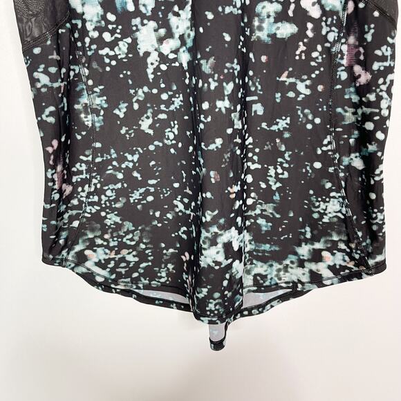 Lululemon Womens 8 Sculpt Tank II Pixel Haze Multi Black Mesh Piecing High Neck - Picture 6 of 9